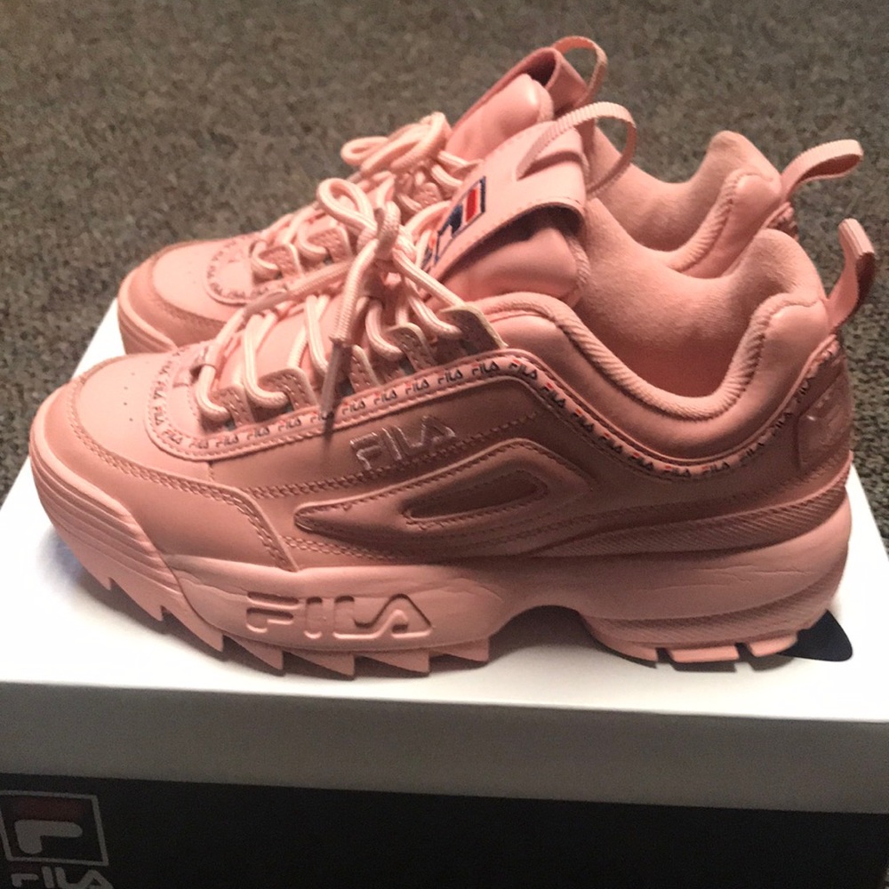 Pink Fila Tennis Shoes